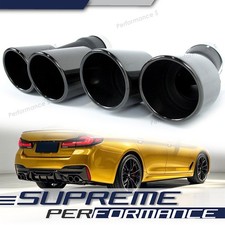 Schwarz Auspuff Auspuffblenden Endrohre f�r BMW 5er G30 G31 M-Sport Paket 2017+