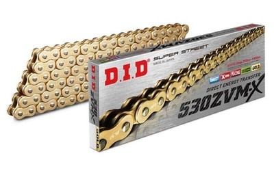DID SUPER SCHWERE X-RING GOLD MOTORRAD ANTRIEBSKETTE 530 ZVMX 106 L GLIEDER
