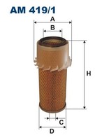 Filtron Luftfilter AM 419/1 Filtereinsatz FüR Deutz Agrokid