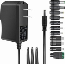 Universal 5V 2A ac Adapter Power Supply with 11 DC Plug Tips AC to DC5V 1.5A