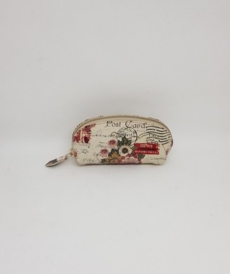 MASSIMO TRULLI Makeup Bag - Handtasche aus Leder 100% Made in Italy #048