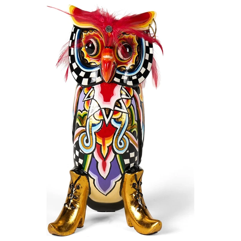 GUFO Statua Scultura Tom's Drag 4024 Hugo M 28 cm Pop Art Piume Arredo Design