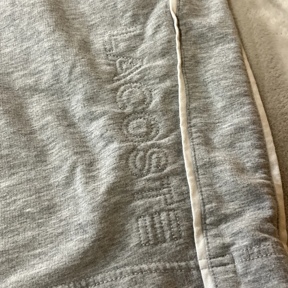 Lacoste Hombres XL Ropa de Dormir Pijama Pantalones Cortos Gris Jaspeado Verde Deletrear Logo Comodidad Foto 2 de 4