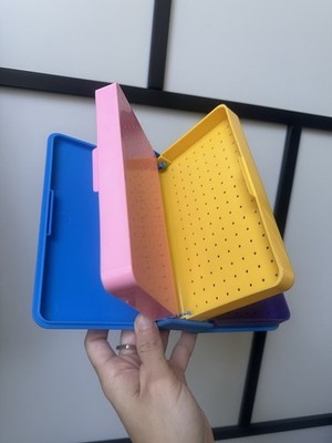 Vintage 1988 Emson Jewelry Keeper Plastic Storage Box Book Earring Holder