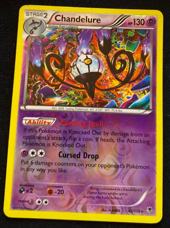 Chandelure 43/119  Reverse Holo XY Phantom Forces LP