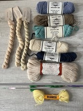 MIX LOT of 11 Vintage Wool Yarn USED/NEW Look at photos for details