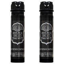 Police Magnum pepper spray self defense tactical security 2 Pack 5oz Flip Top
