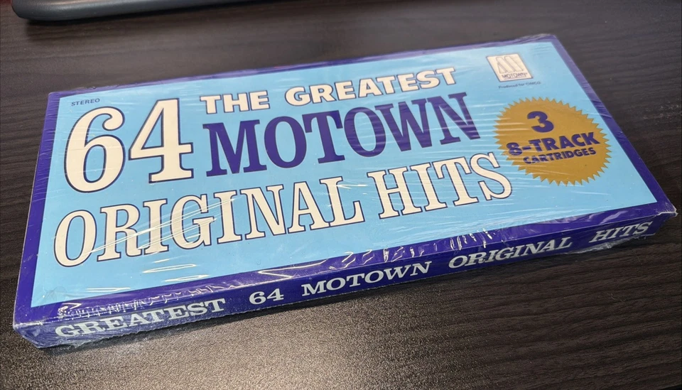 NEW 8-TRACK X3  1975, The Greatest 64 Motown Original Hits, STEREO, UNOPENED! - Image 3 of 4