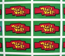 44 Mello Yello Soda Stickers Coca Cola USA Adv Sheet