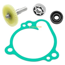For Kawasaki KX100 KX85 KX80 Water Pump Rebuild Kit Impeller Shaft Gear Bearing