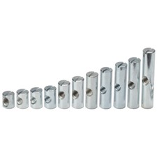 M8 Furniture Cross Dowel/ Barrel Nut - Various Lengths 12mm - 60mm Stocked in UK