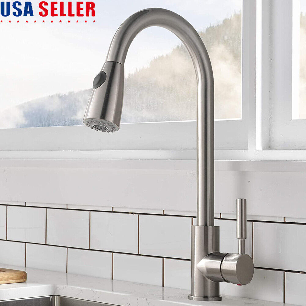 Water Ridge Seaton Brushed Nickel Pull Out Kitchen Faucet For Sale Online Ebay