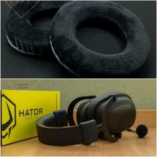 Thick Velour Velvet Ear Pads Cushion For Hator Hypergang Gaming Headset