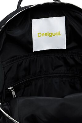 Desigual Zaino In Nylon Nero - Pratico, Alla Moda E Perfetto Per Tutti I Giorni - 3
