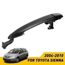 Exterior Door Handle For 2004-2010 Toyota Sienna Rear LH or RH Sliding Black ABS