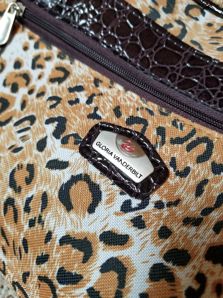 Bolso de mano Gloria Vanderbilt rodante fin de semana para pasar la noche mango telescópico 19,5" Foto 4 de 4