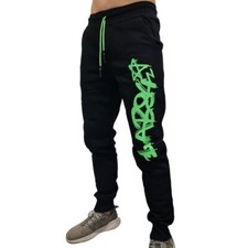 Lab84 Long Tracksuit Pants Garzato F22 PNTM8011 Black Green