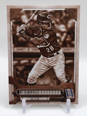 2022 Topps Gypsy Queen Sepia /99 Alejo Lopez #92 Rookie RC Cincinnati Reds