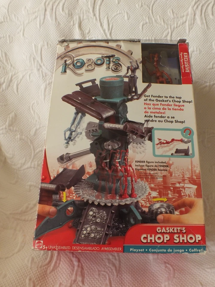 Robots Gasket's Chop Shop Playset in Box Mattel 20th Century Fox 2005 Foto 2 de 4