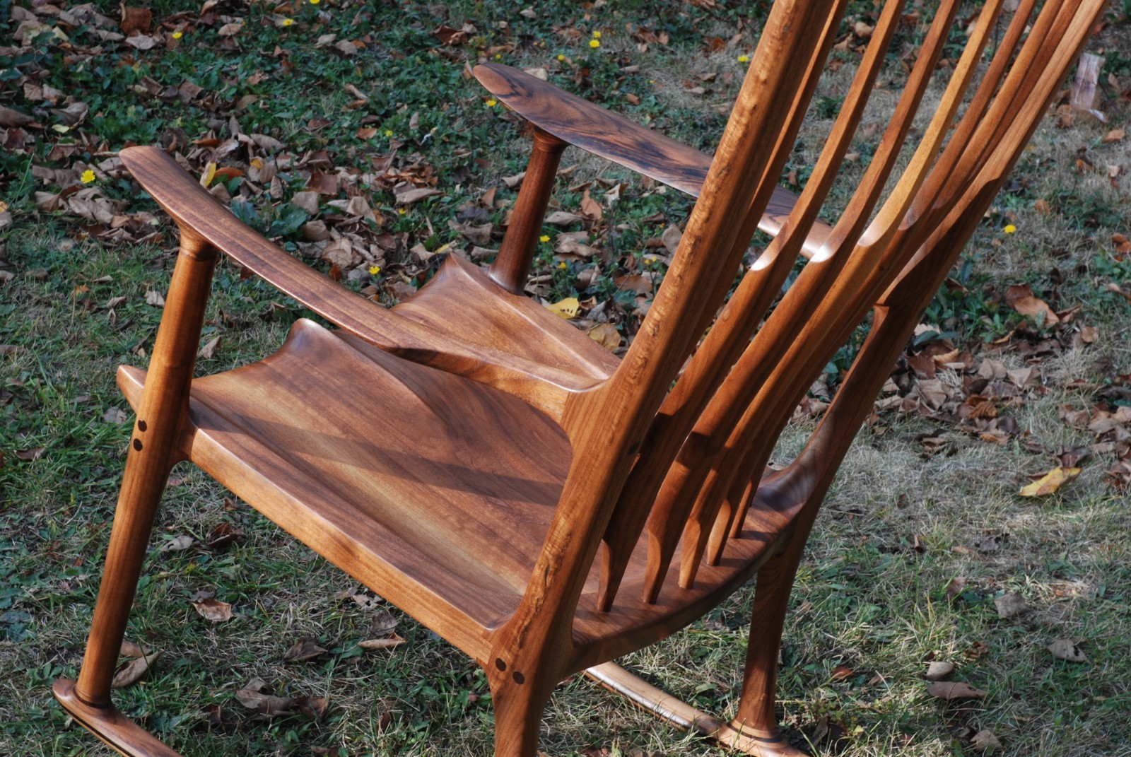Rocking Chair inspired by Sam Maloof / handcrafted chair solid wood