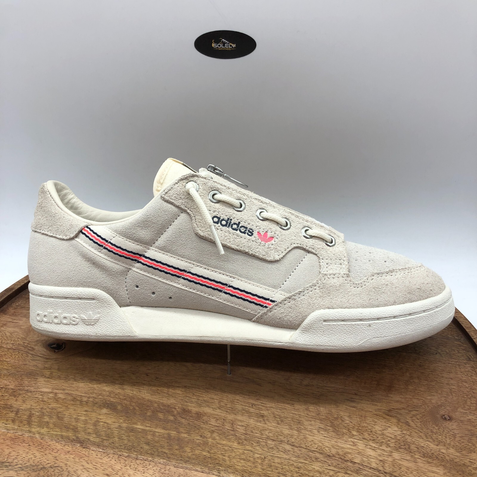 adidas Men's Continental 80 Zip Sneakers White Off White Suede FU9765 Size  12 192613422284 | eBay