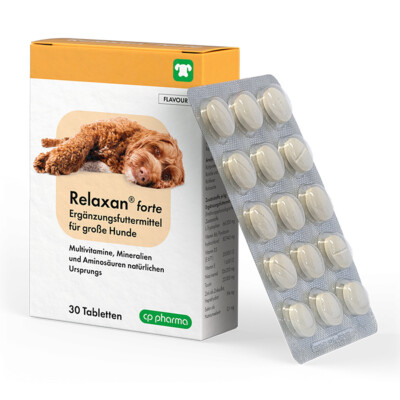 CP-Pharma Relaxan forte 30 Tabletten | große Hunde | Beruhigung | Stress