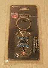 Forever Collectibles CAROLINA PANTHERS Keychain/Necklace NEW in Blister Pack!!