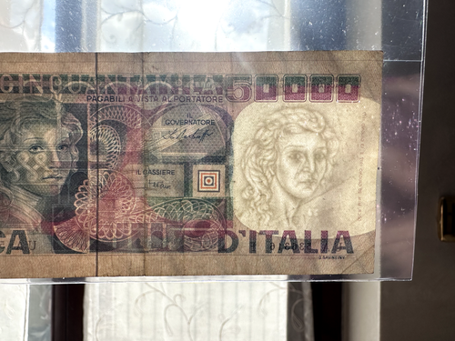 REPUBBLICA BANCONOTA LIRE 50000 VOLTO DI DONNA 20 6 1977 qBB/BB SABAUDA - Picture 5 of 5
