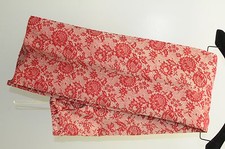 NEW Carolina Herrera Pants JACQUARD Lace over Nude Red Cream High Waist 4