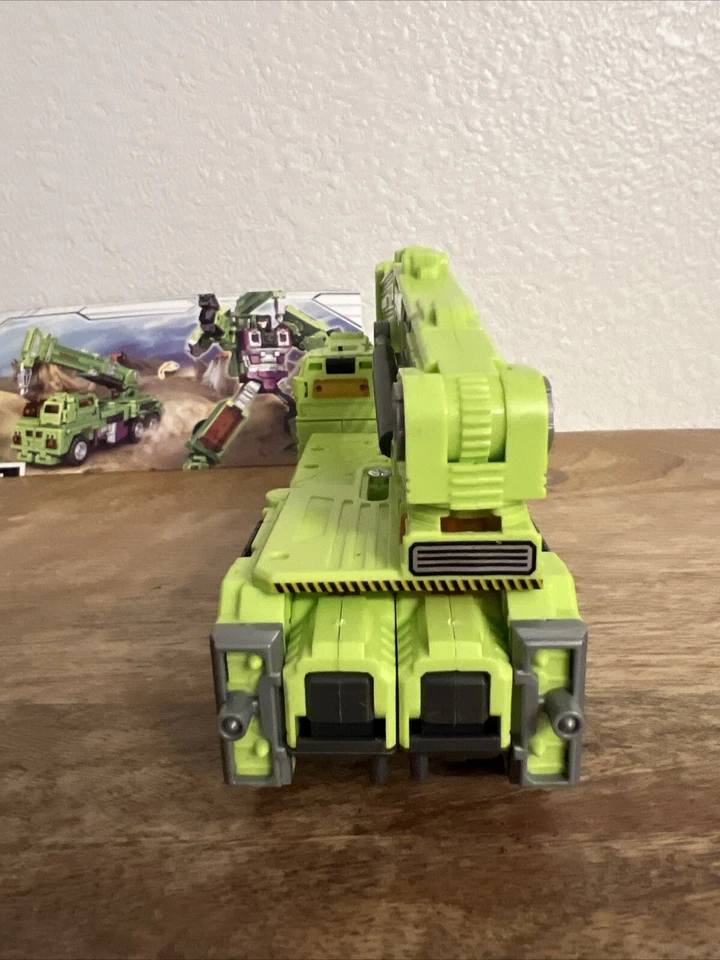 Devastator Green & Purple Truck Transformer Action Figure Plastic Bandai Toy - Image 4 of 4