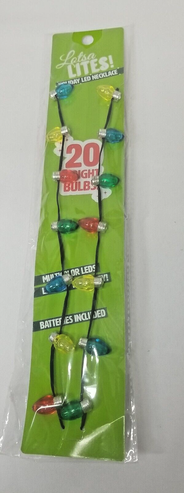 Lotsa Lites Holiday Light Bulb LED Necklace eBay