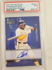 2024 Wild Card Matte Premium Chase JACKSON CHOURIO RC Auto Crystal Holo Blue 1/1