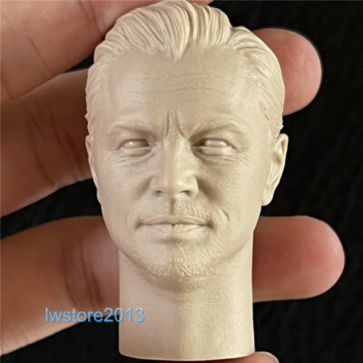 1:6 Head Sculpt Leonardo DiCaprio Carved For 12'' Male Action Figure Body Toys