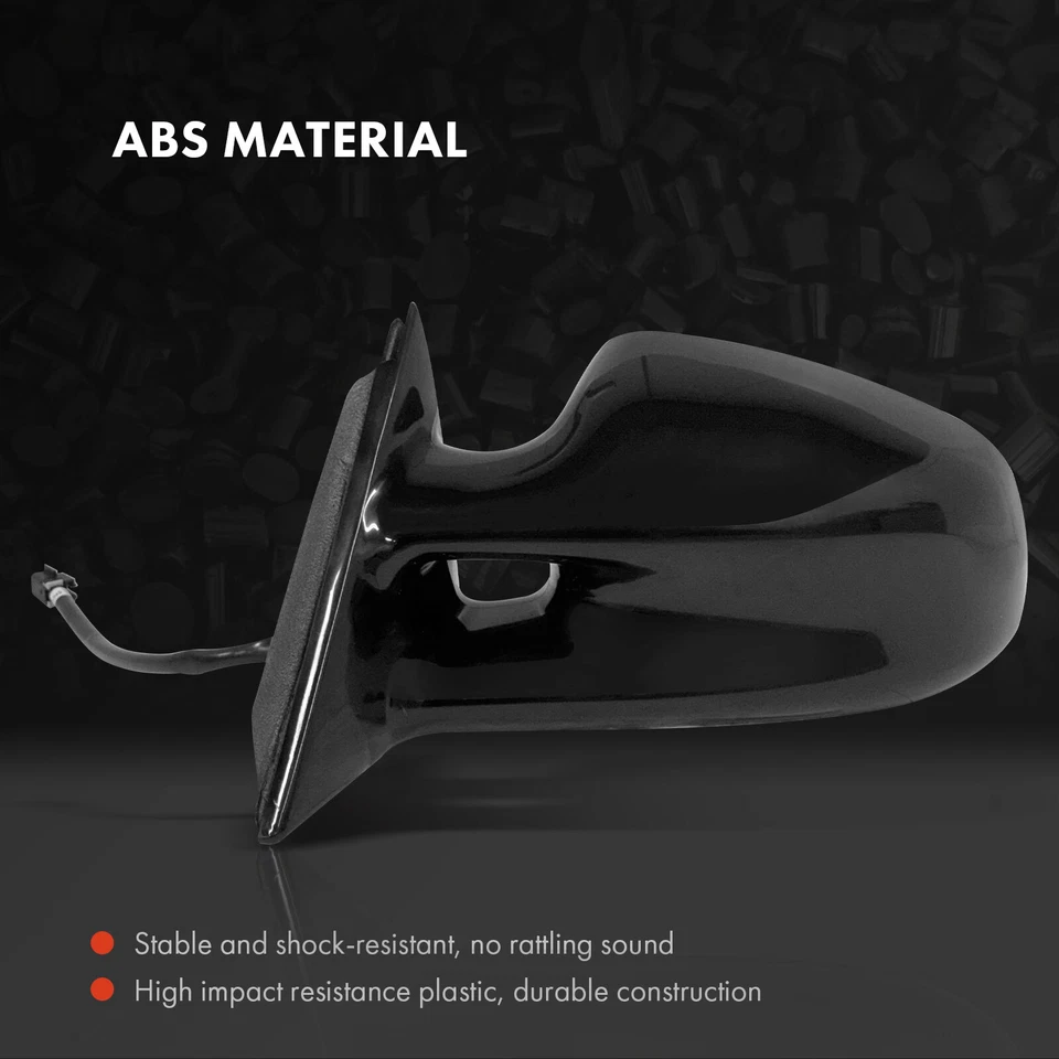 Espejo retrovisor eléctrico izquierdo negro liso para Pontiac Grand Prix 1997-2003 10312053 Foto 3 de 4