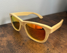 Bamboo Wood Polarized Sunglasses Men Women With Bamboo Case