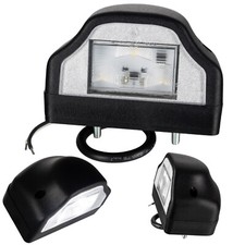 LED Kennzeichenbeleuchtung Anhänger Kennzeichenleuchte schwarz 3 LED LKW 12V 24V