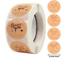 40 THANK YOU FOR SUPPORTING MY SMALL BUSINESS ENVELOPE SEALS LABELS STICKERS 1"