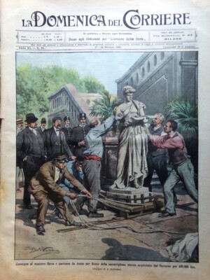 La Domenica del Corriere 17 October 1909 Gran Sasso Messina Trinacria Kashmir