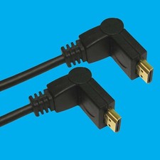 1x Black 3m 180  Swivel Adjustable Angle HDMI Male to male Cable, TV, Monitor