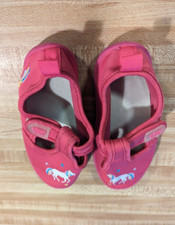 Aqua Kids Toddler Girl Size 9 Months Hot Pink Unicorn Pool/Beach Shoes