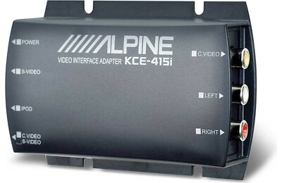Alpine KCE-415i Video Interface For iPod S-video & Composite RCA Video Outputs  