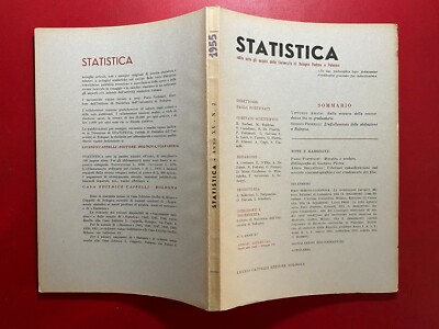 STATISTIK Nr. 2 Ed Cappelli (1955) Zeitschrift Paolo Fortunati AMATO FIORELLI