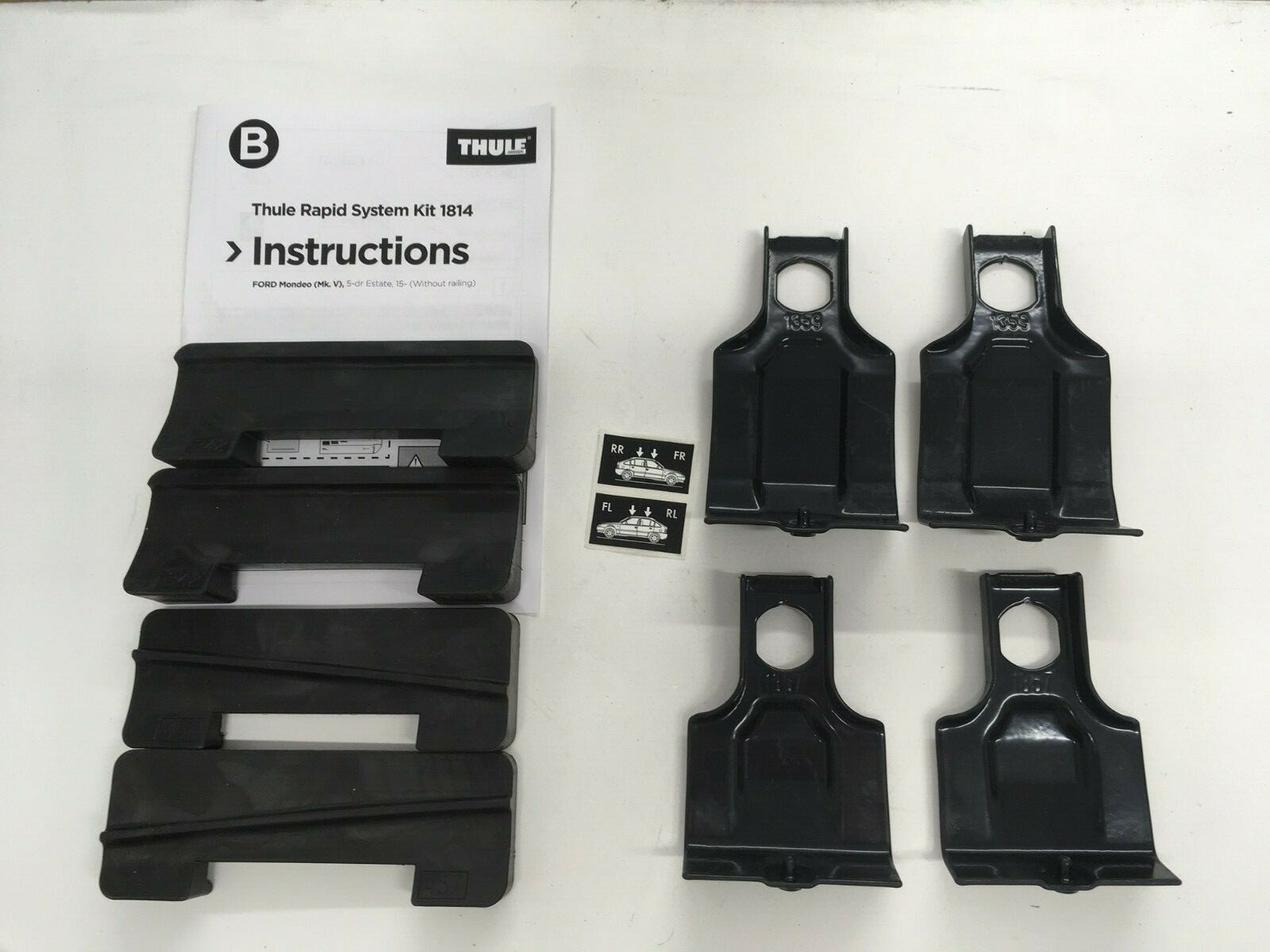 THULE FITTING KIT 1814 USED NO BOX Fits FORD Mondeo (Mk. V) 5-dr Estate,15-