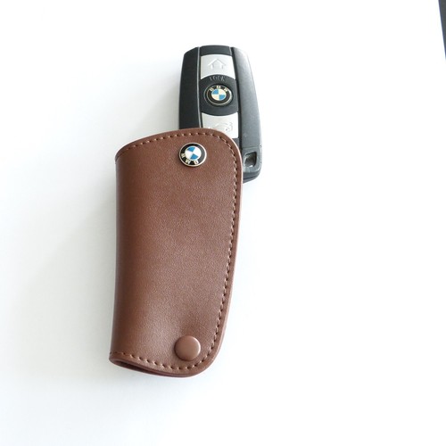 Original BMW Schlüsseltasche Autoschlüsseltasche Etui Leder Braun Keyless Go - Bild 2 von 7