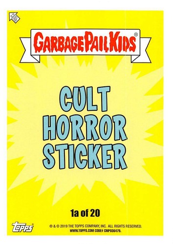 GARBAGE PAIL KIDS REVENGE OF OH, THE HORROR-IBLE PICK-A-CARD 2019 BASE STICKERS - Picture 63 of 401