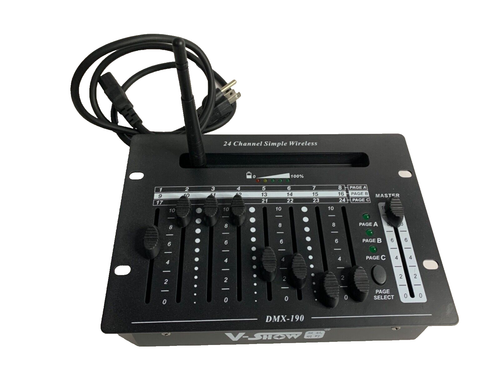 DMX DJ Controller - 24CH Battery & Wireless Controllers for Battery Wireless DMX