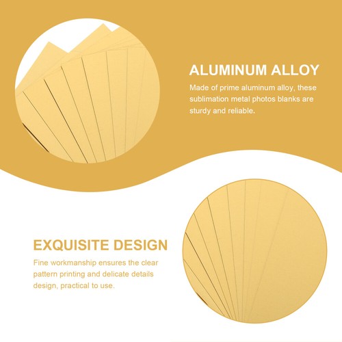 10 Pcs Blank Aluminum Plate Heat Transfer Plates Bulk Sublimation Blanks - 第 5/12 張圖片