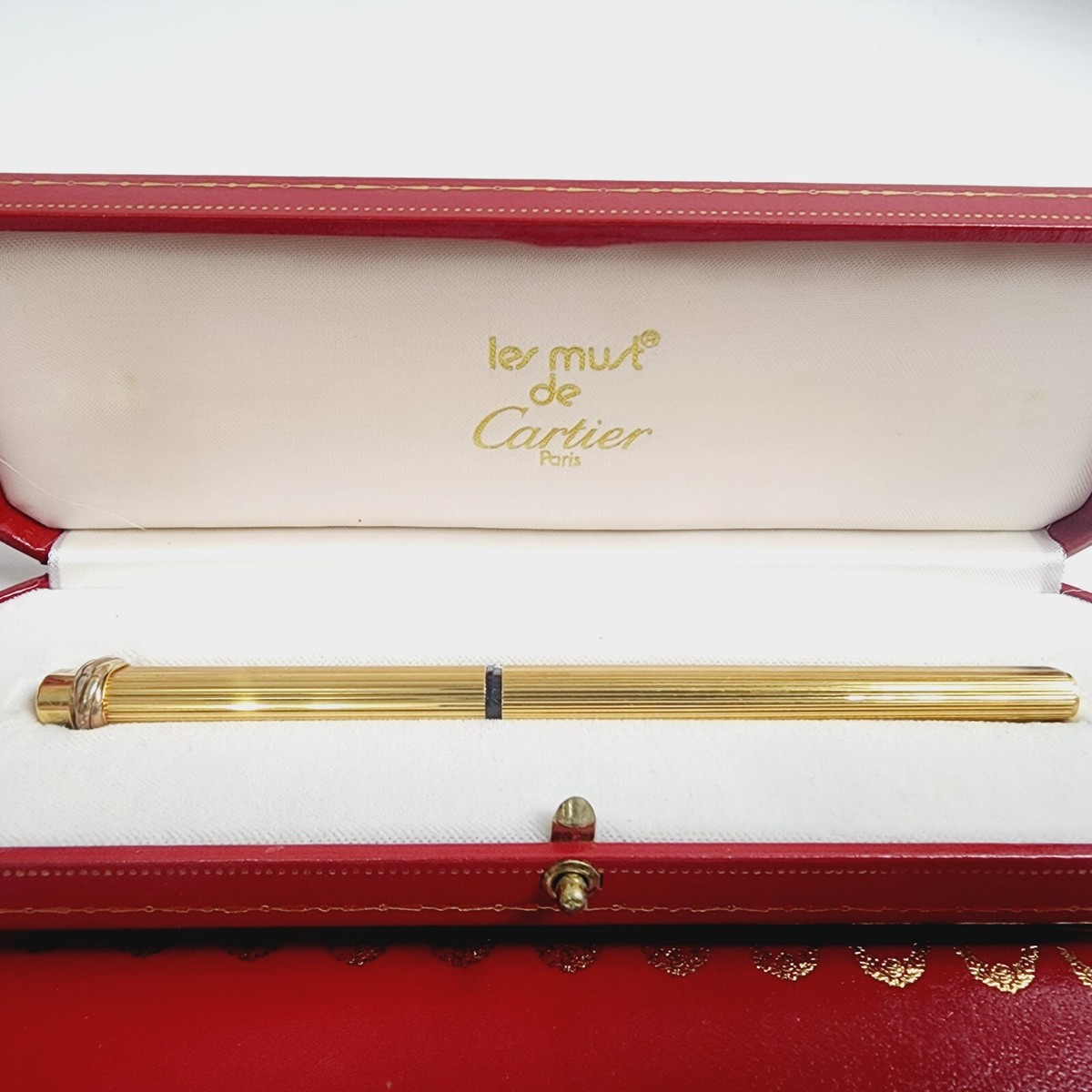Cartier le must ボールペン ゴールド Must de Cartier Trinity Vendome Ballpoint Pen Gold Plate