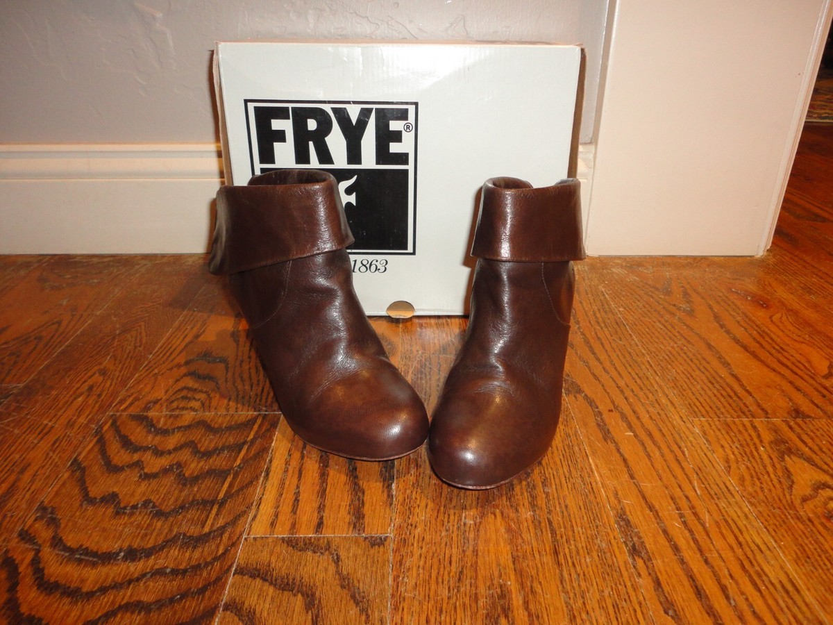 Frye Dark Brown Leather Ankle Boots Frye Men main image 3