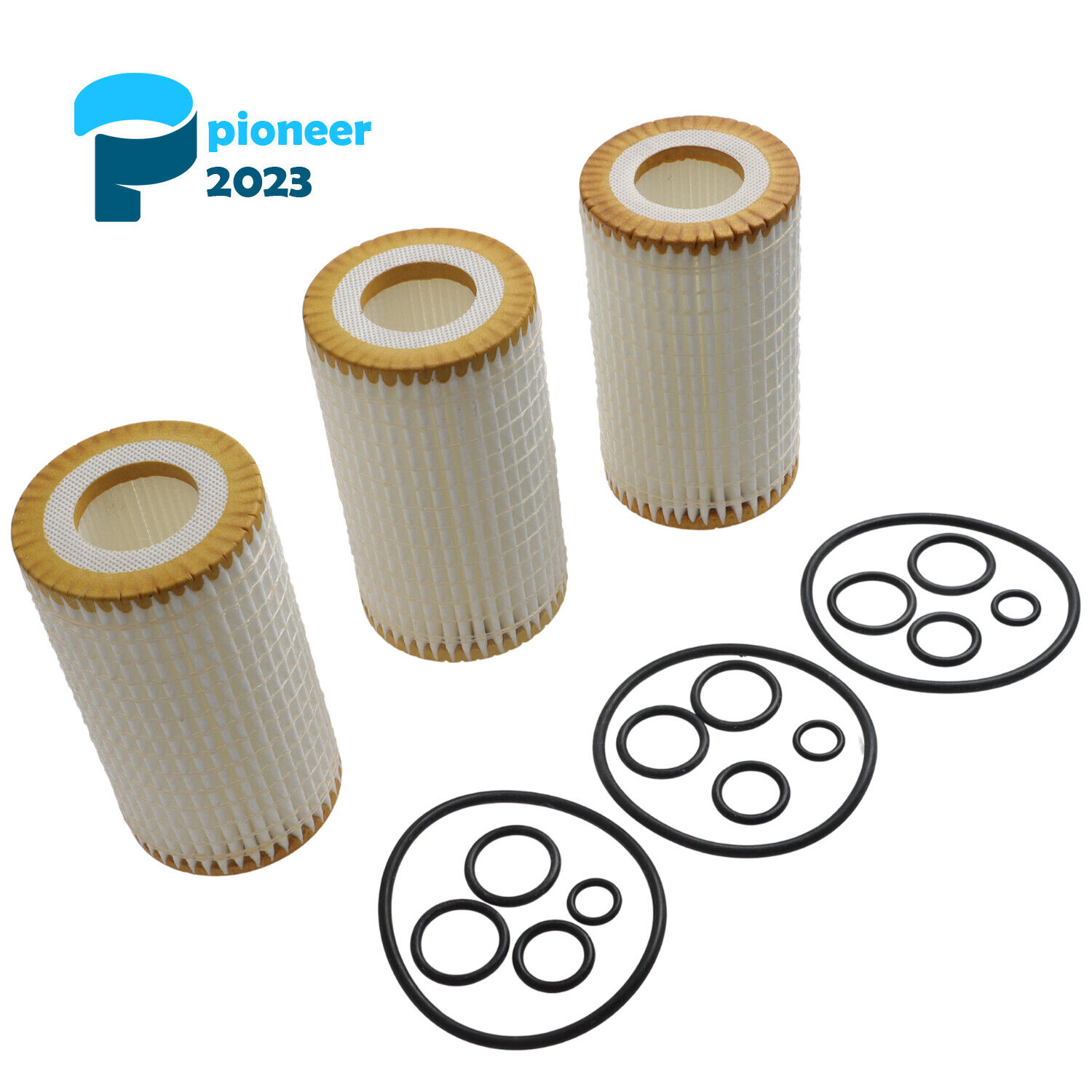 3 Set Engine Oil Filter Fit for Mercedes-Benz C280 S55 AMG CLK350 CLK430 